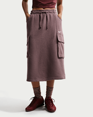 Nike Sportswear Phoenix Fleece Women's Cargo Midi Skirt. Nike.com
